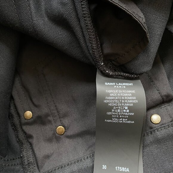 Sait Laurent Denim D02, Black, 30x32 - Picture 6 of 6
